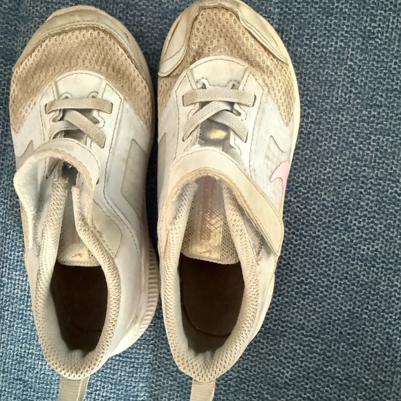 Nike Tan and Pink Velcro Strap Sneakers - Picture 2 of 6